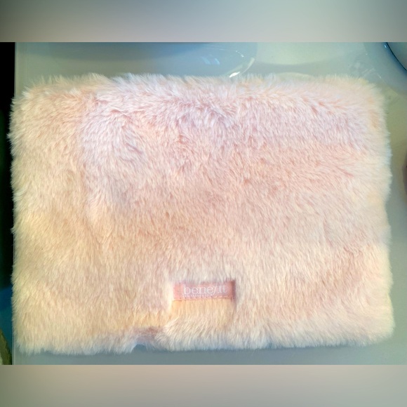 Pink Fuzzy Benefit Makeup Bag - Picture 2 of 2